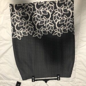 grey business pencil skirt